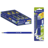 RECAMBIO AZUL BOLIGRAFO BORRABLE BISMARK BLISTER 3U | 12 UNIDADES | (POESSA BISMARK BASICO)